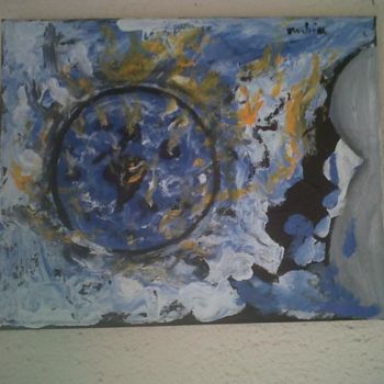 Painting titled "l' impuissance" by Rubia, Original Artwork, Oil