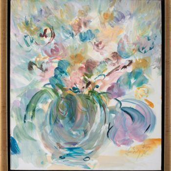 Painting titled "Flowers of spring" by Rubint, Original Artwork, Oil