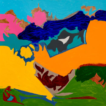 Pittura intitolato "Big colors" da Rubint, Opera d'arte originale, Olio