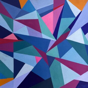 Pittura intitolato "Geometrical" da Ruchi Gupta, Opera d'arte originale, Acrilico