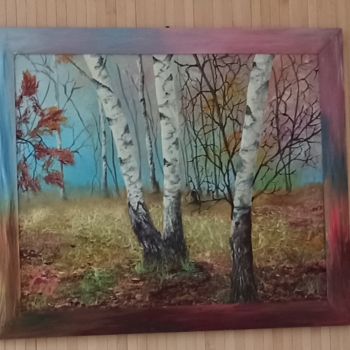 제목이 "Осенние березы"인 미술작품 Natalia Rudenko로, 원작, 기름