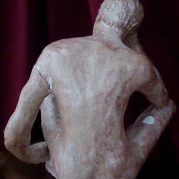Sculpture titled "Homme / vue de dos" by Marion Rudermann, Original Artwork