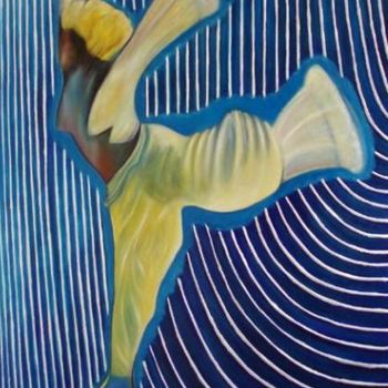 Schilderij getiteld "La danse de la libe…" door Marion Rudermann, Origineel Kunstwerk, Olie