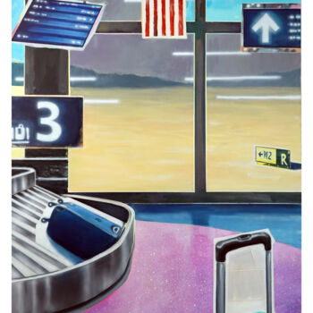 Malarstwo zatytułowany „"Arrivals "” autorstwa Rudi Cotroneo, Oryginalna praca, Olej