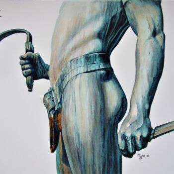 Картина под названием ""David und Goliath"…" - Rüdiger Eggers, Подлинное произведение искусства, Акварель