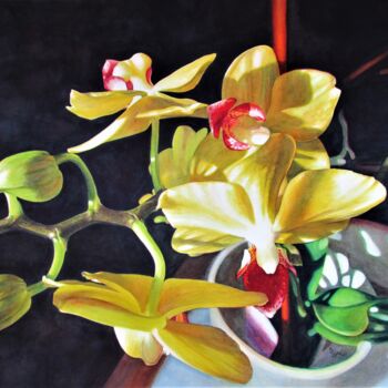 "Orchideen" başlıklı Tablo Rüdiger Eggers tarafından, Orijinal sanat, Suluboya