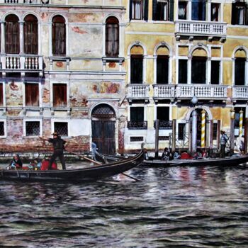 Malerei mit dem Titel "Venedig 24" von Rüdiger Eggers, Original-Kunstwerk, Aquarell