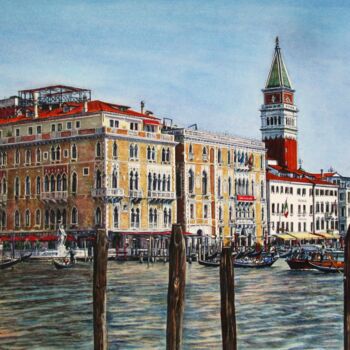 Painting titled "Venezia 25" by Rüdiger Eggers, Original Artwork, Watercolor