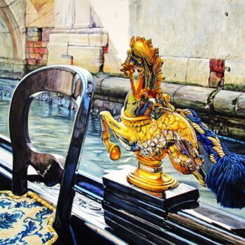 Malerei mit dem Titel "Venezia 27" von Rüdiger Eggers, Original-Kunstwerk, Aquarell