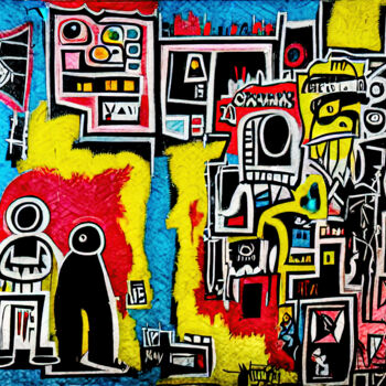 Digitale Kunst mit dem Titel "Graffiti No. 2  -…" von Rüdiger Geisler, Original-Kunstwerk, Digitale Malerei