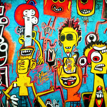 Digitale Kunst mit dem Titel "Graffiti No.5  -  I…" von Rüdiger Geisler, Original-Kunstwerk, Digitale Malerei