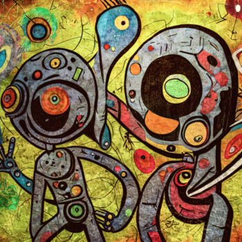 Digitale Kunst mit dem Titel "Graffiti No. 10 - a…" von Rüdiger Geisler, Original-Kunstwerk, Digitale Malerei
