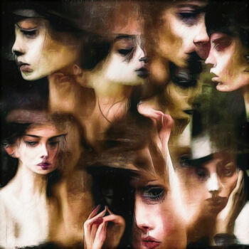 Digitale Kunst getiteld "views of a Woman" door Rüdiger Geisler, Origineel Kunstwerk, Digitaal Schilderwerk