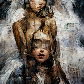Arts numériques intitulée "Sisters of Beauty" par Rüdiger Geisler, Œuvre d'art originale, Peinture numérique