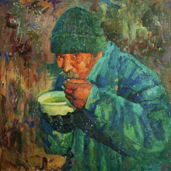 Painting titled "Левша" by Mikhail Rudnik, Original Artwork, Oil