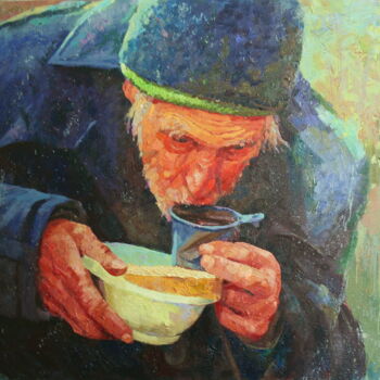 Peinture intitulée "Последняя осень" par Mikhail Rudnik, Œuvre d'art originale, Huile