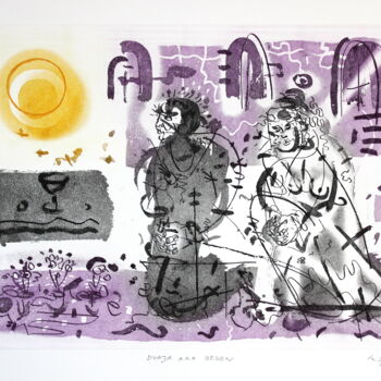 Incisioni, stampe intitolato "Two as one.(cycle o…" da Rudolf Suran, Opera d'arte originale, Acquaforte