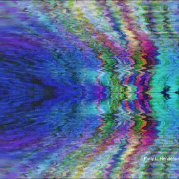 Digital Arts titled "Waves of Colors" by Rudy L. Henderson, Original Artwork, Digital Collage