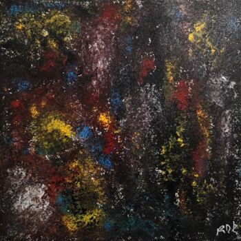Painting titled "Cosmos" by Rui Mesquita, Original Artwork, Acrylic Mounted on Wood Stretcher frame