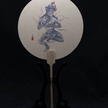 Malerei mit dem Titel "Dunhuang Impression…" von Rui Wang, Original-Kunstwerk, Aquarell