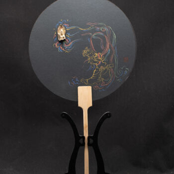 Pintura titulada "Dunhuang Impression…" por Rui Wang, Obra de arte original, Pigmentos