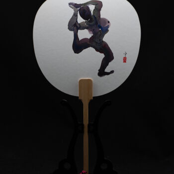 "Dunhuang Impression…" başlıklı Tablo Rui Wang tarafından, Orijinal sanat, Suluboya