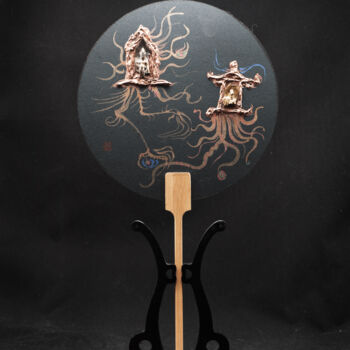 "Cthulhu Bodhisattva…" başlıklı Tablo Rui Wang tarafından, Orijinal sanat, Pastel