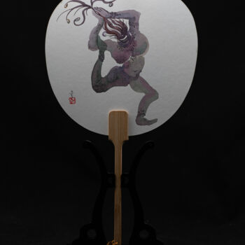 「Dancer of the Bodhi…」というタイトルの絵画 Rui Wangによって, オリジナルのアートワーク, 水彩画