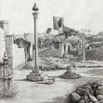 Drawing titled "Marialva - Lápis /…" by Rui Albuquerque, Original Artwork, Other