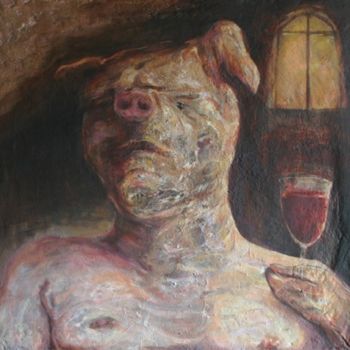 Painting titled "dignitas / série "v…" by Seb, Original Artwork