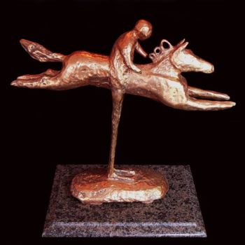 Escultura intitulada "Flight atempt" por Rumen Sabev, Obras de arte originais