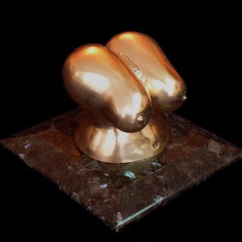 Скульптура под названием "2 sided" - Rumen Sabev, Подлинное произведение искусства