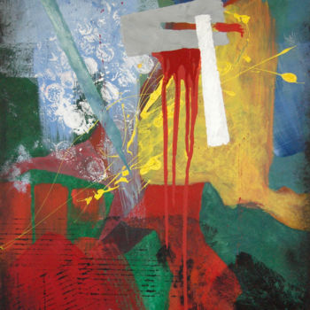 Malerei mit dem Titel ""Prejudice of Feith…" von Rumen Spasov, Original-Kunstwerk, Acryl