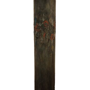 Pittura intitolato "totem to what might…" da Rupert Cefai, Opera d'arte originale, Legno