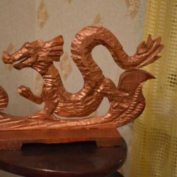 Sculpture titled "дракон" by Konstantin Rusakov, Original Artwork