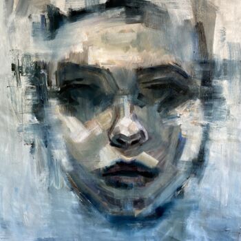 Картина под названием "glitch" - Ruslan Nikankin, Подлинное произведение искусства, Масло