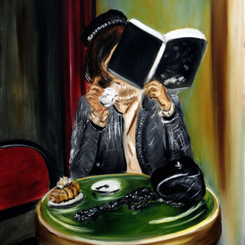Картина под названием "Parisian Charm" - Ruslana Levandovska, Подлинное произведение искусства, Масло Установлен на Деревянн…