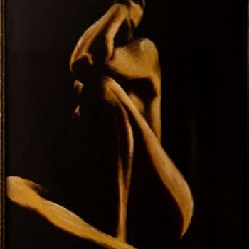 제목이 "Donna silouette 1979"인 미술작품 Michele Russolillo로, 원작, 기름