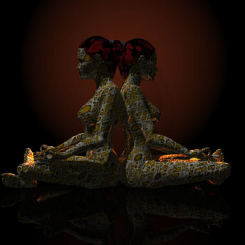 Arte digitale intitolato "The Sisters" da Russell Newell, Opera d'arte originale, Modellazione 3D