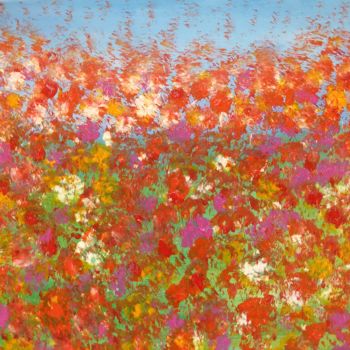 Pittura intitolato "Tina's Garden" da Russ Fye, Opera d'arte originale, Acrilico