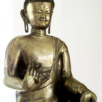 Artes digitais intitulada "nepalese-buddha-top…" por Ruta Sevo, Obras de arte originais