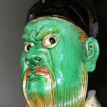 Digital Arts με τίτλο "chinese-warrior-fac…" από Ruta Sevo, Αυθεντικά έργα τέχνης