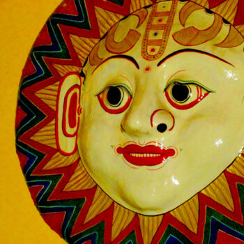 Digitale Kunst getiteld "face-mask.jpg" door Ruta Sevo, Origineel Kunstwerk