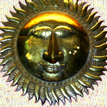 Arte digital titulada "sun-gold.jpg" por Ruta Sevo, Obra de arte original