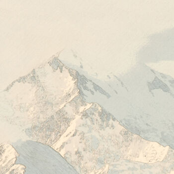 Arte digitale intitolato "mt-mckinley-drawn.j…" da Ruta Sevo, Opera d'arte originale