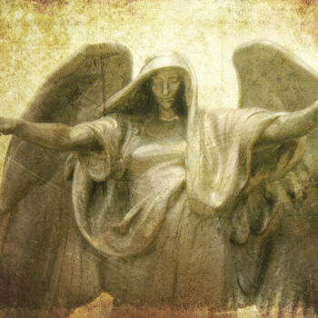 Arte digitale intitolato "angel-of-sorrow-w-e…" da Ruta Sevo, Opera d'arte originale