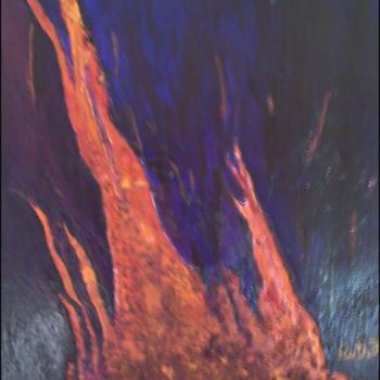 Painting titled "BRONZE FIRE" by Ruth F., Original Artwork