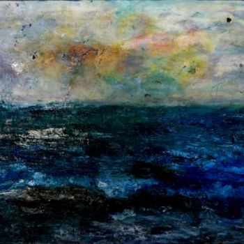 Painting titled "Sea" by Ruth Peled-Ney, Original Artwork, Other