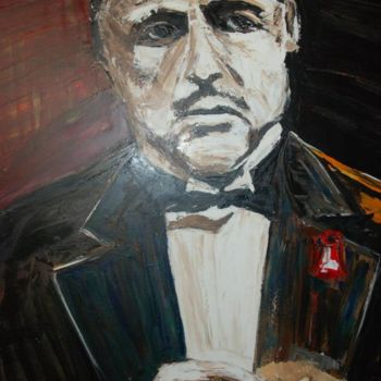 Painting titled "The Godfather" oil…" by Rutko, Original Artwork, Oil