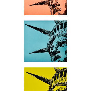 Digitale Kunst mit dem Titel "Lady Liberty New Yo…" von Ruuton, Original-Kunstwerk, Digitaldruck